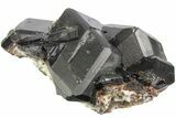 Andradite Garnet Cluster with Fluorapatite Crystals - China #182828-1